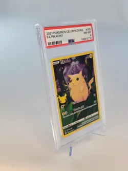 2021 Pokemon Celebrations Full Art Pikachu #005 PSA 8 MINT 25th Anniversary - Image 2