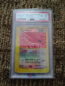 PSA Graded 8 2002 Pokemon Expedition Pidgeot - Rev Foil - Image 1