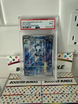 Pokemon Poliwhirl 176/165 Scarlet & Violet 151 Illustration Rare Holo PSA 9 - Image 1