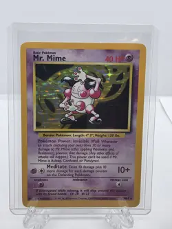 Pokemon Jungle Mr. Mime 6/64 Holo Vintage WOTC - Image 1