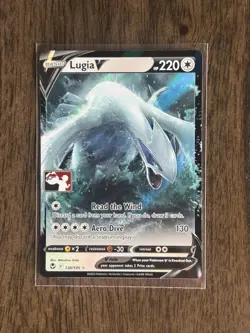 138/195 Lugia V Prize Pack Series Stamped Play Pokemon TCG Silver Tempest Arita - Image 1