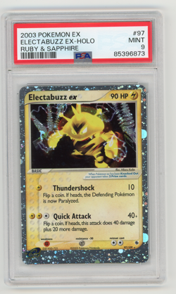 Pokemon Electabuzz ex EX Ruby & Sapphire Holo Ultra Rare #97 PSA 9 Mint - Image 1