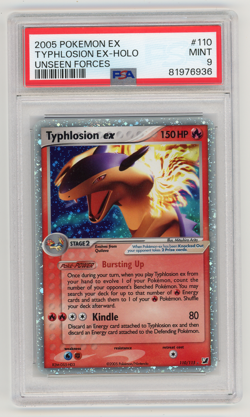 Pokemon Typhlosion ex 110 EX Unseen Forces Ultra Rare Holo PSA 9 MINT - Image 1