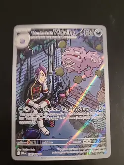 Team Rocket's Weezing 199/182 - Pokemon TCG Destined Rivals Illustration Rare NM - Image 1