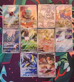Pokemon Mega Evolution Base + Phantasmal Flames Illustration Rare Lot LP to NM - Image 1