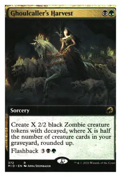 Ghoulcaller's Harvest (extended) Innistrad: midnight hunt MTG - NM+ - Image 1