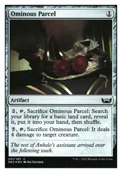 Ominous Parcel (Foil) Streets of New Capenna MTG - NM+ - Image 1