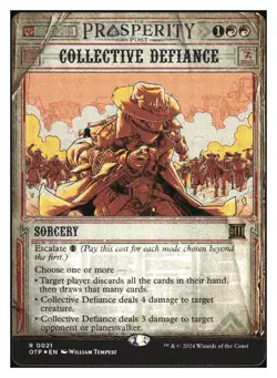 Collective Defiance (showcase)(foil) Thunder Junction MTG - NM+ *Mythic Relics* - Image 1