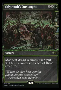 Valgavoth's Onslaught (showcase foil) Duskmourn Mythic Relics - Image 1