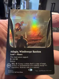 Adagia, Windswept Bastion (Borderless) Edge of Eternities Foil - Image 1