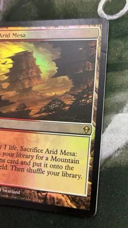 1x Arid Mesa FOIL, Zendikar, MTG, Moderately played - Image 2