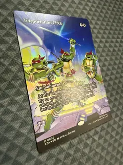 MTG Teleportation Circle #0002 Foil Borderless M TMNT Source Material (PZA) - Image 3