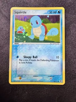 Squirtle 82/112 EX FireRed & LeafGreen Reverse Holo Pokemon Card 2004 LP - Image 1