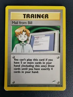 Pokemon Card Trainer Mail From Bill 105/105 Neo Destiny Common WOTC - Image 1