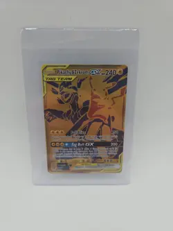 Pikachu & Zekrom GX SM248 Full Art Special Gold Promo Pokemon Card NM/M - Image 1