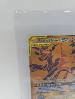 Pikachu & Zekrom GX SM248 Full Art Special Gold Promo Pokemon Card NM/M - Image 2