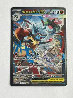 Mega Lucario ex 179/132 Mega Evolution Special Illustration Rare NM Pokemon TCG - Image 1