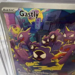 Pokemon Gastly Illustration Rare Holo 177/162 SV05 Temporal Forces HP 60 CGC 9 - Image 2