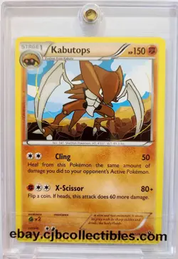 Pokemon KABUTOPS 39/124 Rare Fates Collide - Played 🍒 - Image 1