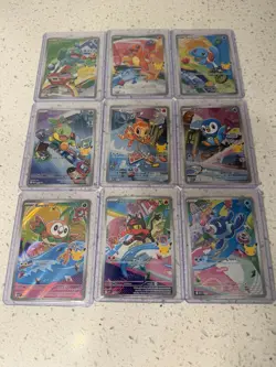 Pokemon 2026 First Partner Illustration Collection Series 1 Promos Set 9 Cards - Image 1