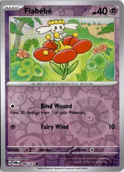 Flabebe 086/167 Reverse Holo SV06: Twilight Masquerade Pokemon Card TCG - Image 1
