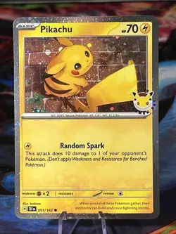 Pokemon Day 30th Anniversary - Pikachu 051 /162 Stamped 2026 Promo NM/M - FFS FS - Image 1