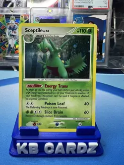 Pokemon Stormfront 2008 Sceptile 10/100 Holo Rare MP Swirl - Image 1