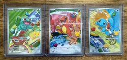 Pokemon First Partner Illustration Collection MEP Bulbasaur Charmander Squirtle - Image 1
