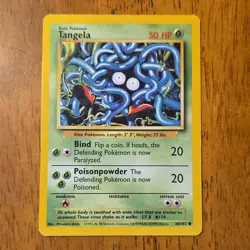 Pokemon Tangela Base Set 66/102 English Common 50 HP Regular 1999-2000 Wizards - Image 1