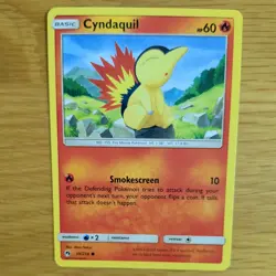 CYNDAQUIL 39/214 POKEMON CARD (LOST THUNDER SET) - Image 1