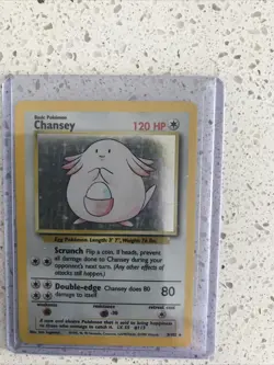 Pokemon TCG Chansey Base Set 3/102 Holo Unlimited Holo Rare -HP - Image 1