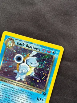 Pokemon Dark Blastoise Holo 3/82 Team Rocket Holo MP/LP SWIRL - Image 3