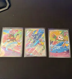 Rowlet Litten Popplio MEP 043 044 045 Pokemon 30th Anniversary First Partner Set - Image 1