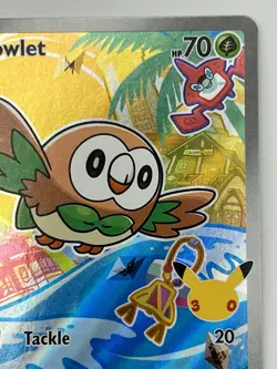 Pokemon 30th Anniversary First Partner Promo Set Rowlet Litten Popplio Full Art - Image 4