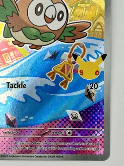 Pokemon 30th Anniversary First Partner Promo Set Rowlet Litten Popplio Full Art - Image 5