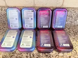 POKEMON TCG PRISMATIC & MEGA EVOLUTION Mini Tins - LOT OF 8 NEW FACTORY SEALED - Image 2