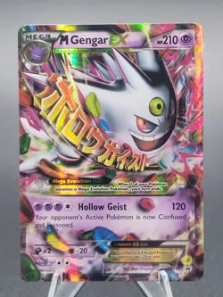 Pokemon TCG M Gengar EX Black Star Promo Card XY166 LP -See Pictures/Description - Image 1