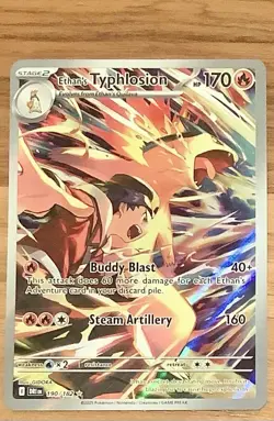 Pokemon TCG Ethan's Typhlosion Destined Rivals Illustration Rare Card 190/182 - Image 1