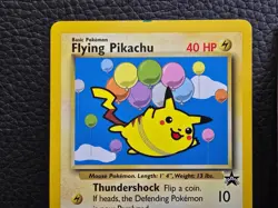 LOT OF 2 HP/DMG Cards - Flying Pikachu Promo 25 Pokemon TCG WOTC Black Star 2001 - Image 4