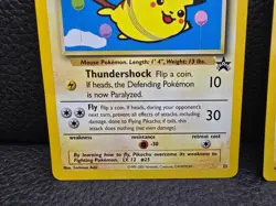 LOT OF 2 HP/DMG Cards - Flying Pikachu Promo 25 Pokemon TCG WOTC Black Star 2001 - Image 5