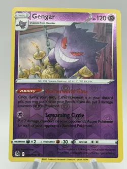 Gengar 66/196 Lost Origin Reverse Holo Rare Pokemon Card TCG 066/196 Pokemon - Image 1