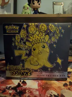 Pokemon TCG Surging Sparks Elite Trainer Box ETB Center Edition, Sealed - Image 1