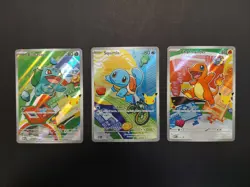 Pokemon TCG First Partner Illustration Collection Series 1 Kanto GEN 1 Starters - Image 1