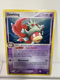 Pokemon TCG Slowking EX Unseen Forces 14/115 Holo Rare Card NIce Swirl, Crease - Image 1