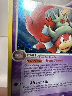 Pokemon TCG Slowking EX Unseen Forces 14/115 Holo Rare Card NIce Swirl, Crease - Image 3