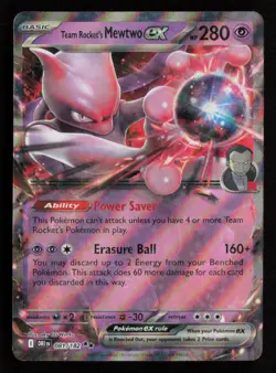 Team Rocket's Mewtwo ex - 081/182 Pokemon SV10: Destined Rivals Double Rare NM - Image 1