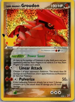 Team Magma's Groudon 9/95 Celebrations: Classic Collection Pokemon NM - Image 1