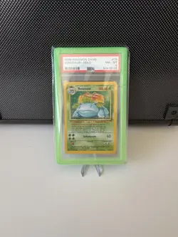 Pokemon TCG Venusaur Holo Rare Card Base Set 15/102, 1999 PSA 8 NM-MT - Image 1