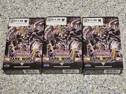 3 X Yu-Gi-Oh! Dark World Structure Deck 1st Edition - New Sealed - Image 1