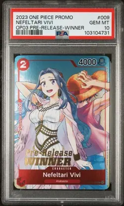 Nefeltari Vivi - ST01-009 - PSA 10 - Pre-Release Winner - English - One Piece - - Image 1